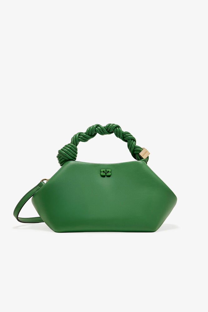 Green Small GANNI Bou Bag, Juniper