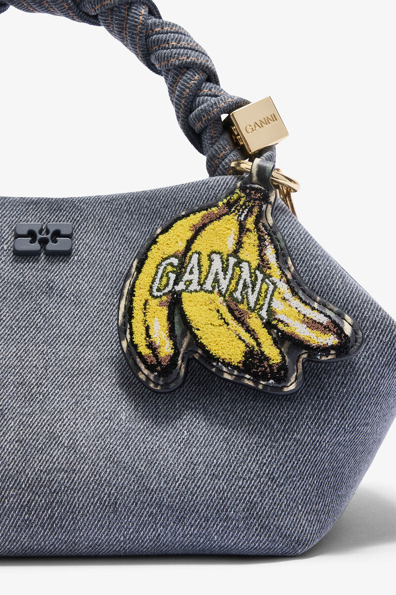 Joy Banana Keyring, in colour Black - 3 - GANNI