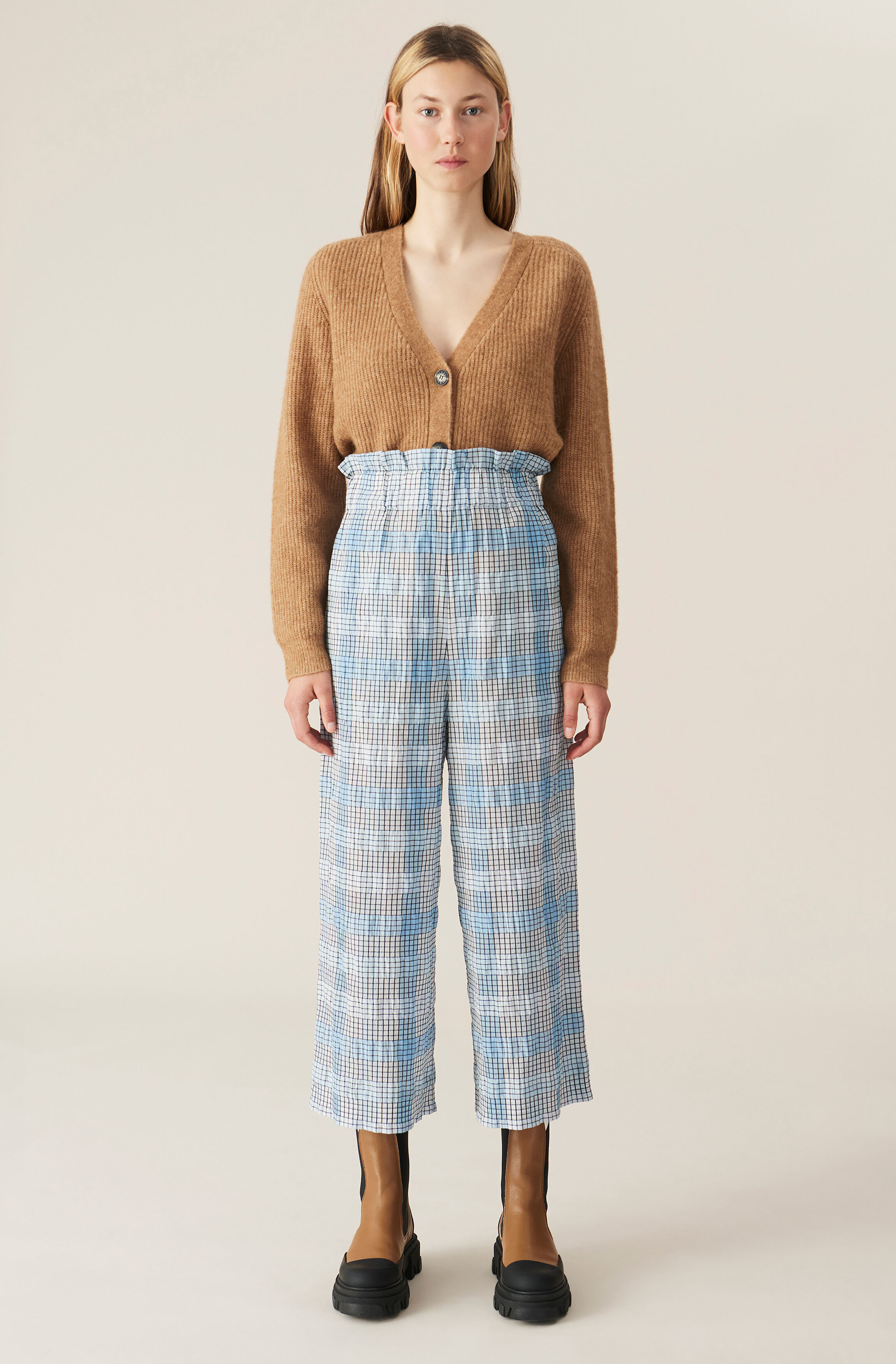 Ganni seersucker pants Clearance