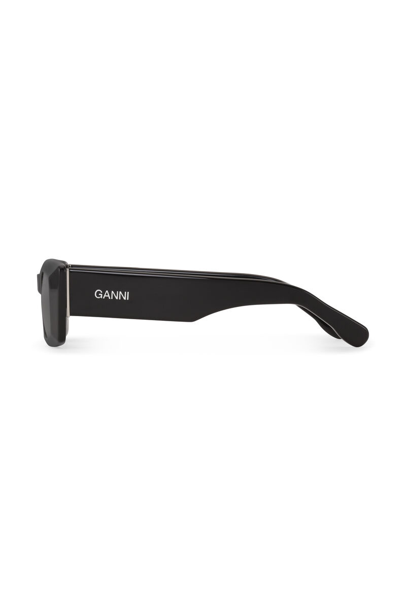 Pointed Sunglasses, Acetate, in colour Black - 2 - GANNI