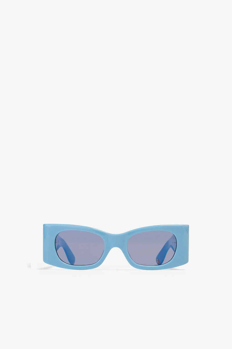GANNI x Ace & Tate bl&aring; Kayla solbriller, Acetate, in colour Baby Blue - 3 - GANNI