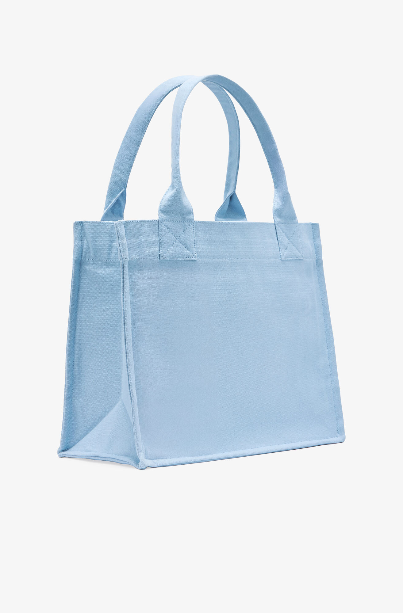 Blue Animal Large Tote, Recycled Cotton, in colour Soft Chambray - 2 - GANNI