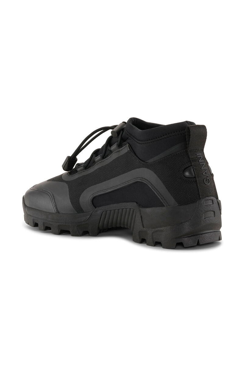Performance Neoprene Sneakers , Elastane, in colour Black - 2 - GANNI