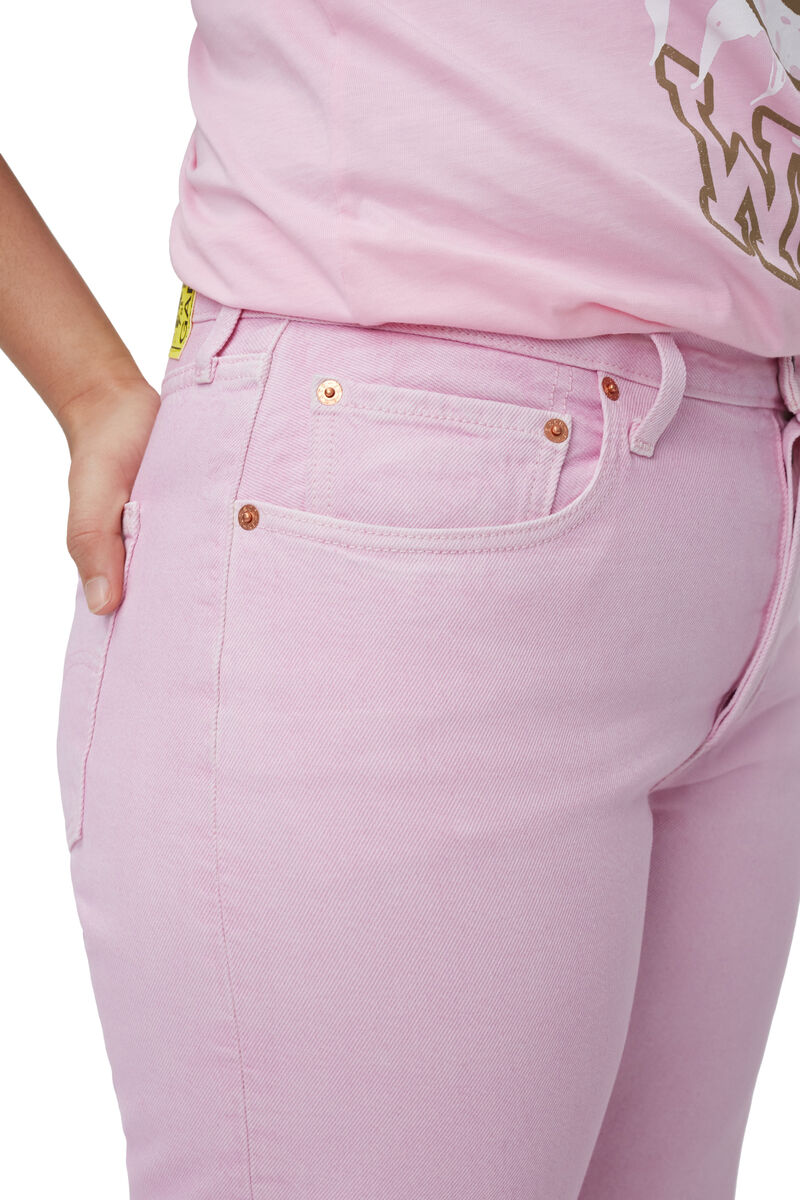 Jeans 501 ’90, Cotton, in colour Natural Pink - 4 - GANNI