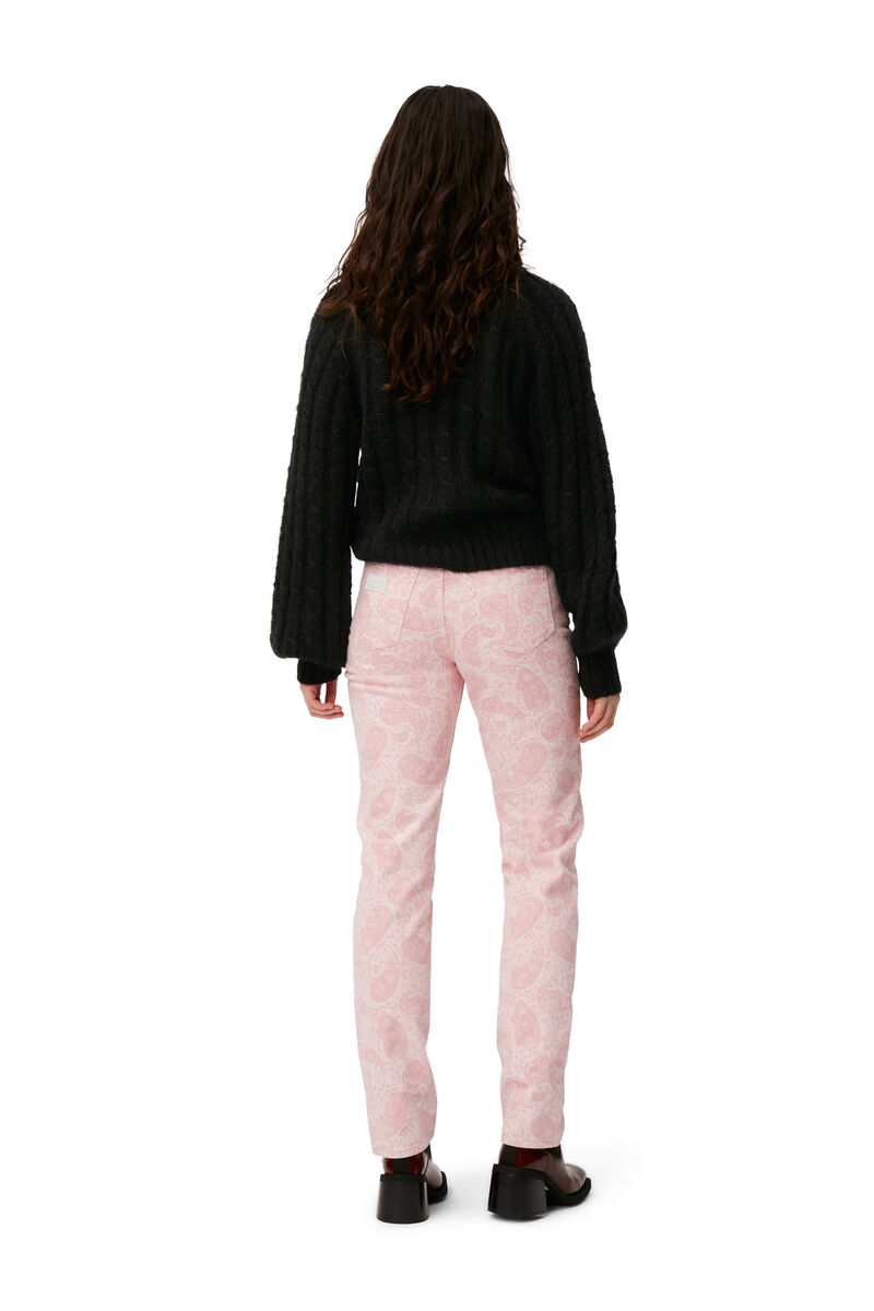 Swigy Jeans , Cotton, in colour Paisley Shrinking Violet - 2 - GANNI