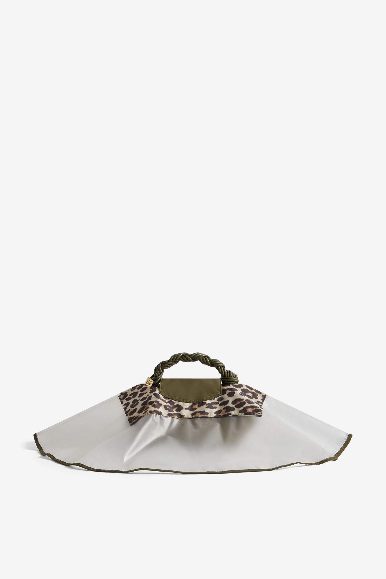Water Resistant Bag Poncho, Recycled Polyester, in colour Almond Milk - 3 - GANNI