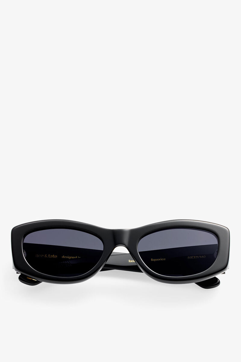 GANNI x Ace & Tate Lana Sunglasses, Acetate, in colour Black - 1 - GANNI
