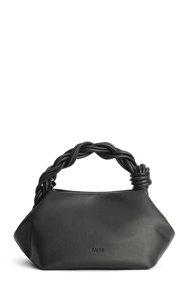 Black Ohoskin GANNI Bou Bag, in colour Black - 2 - GANNI