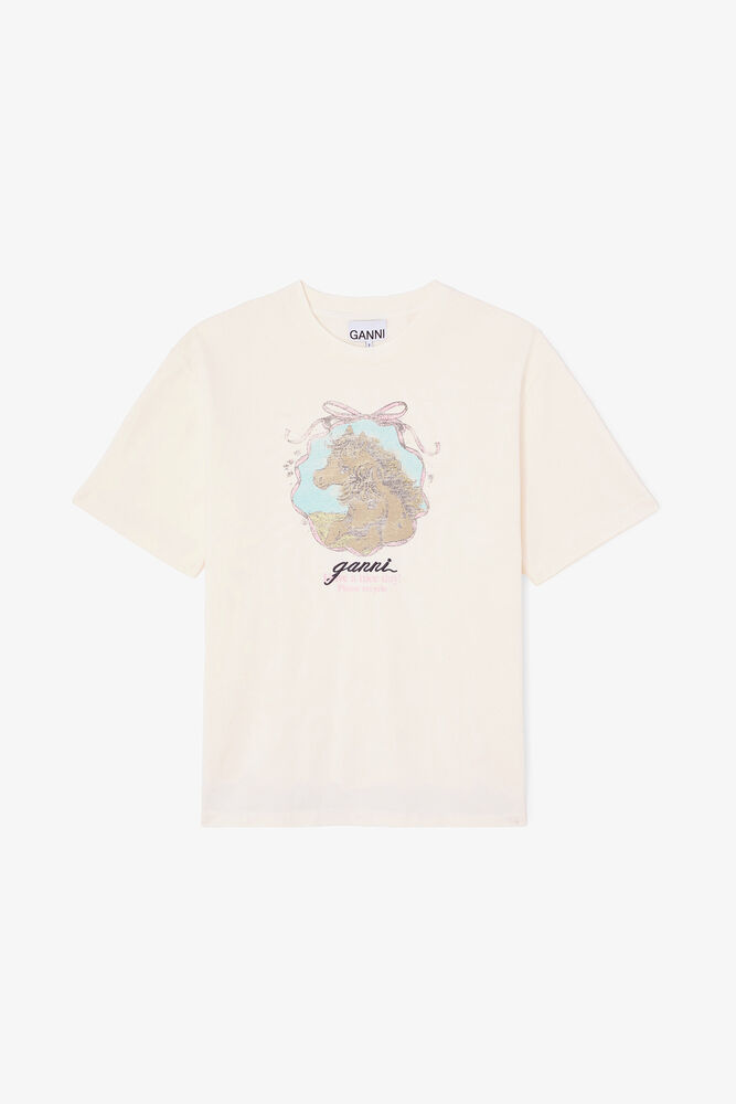 T-shirt with Horses, Egret
