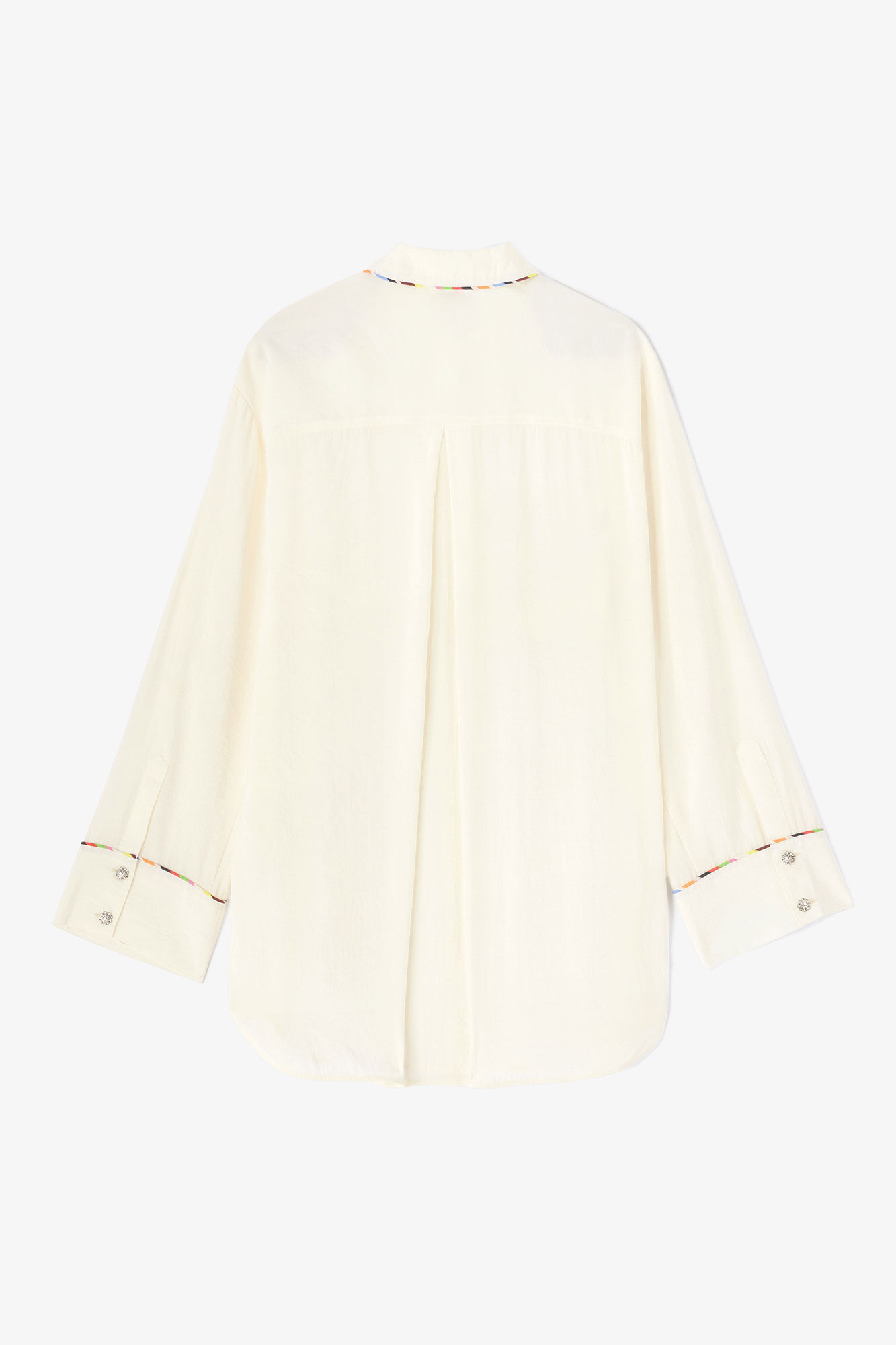 Fließendes Modal-Raglan-Shirt, Modal, in colour Egret - 2 - GANNI
