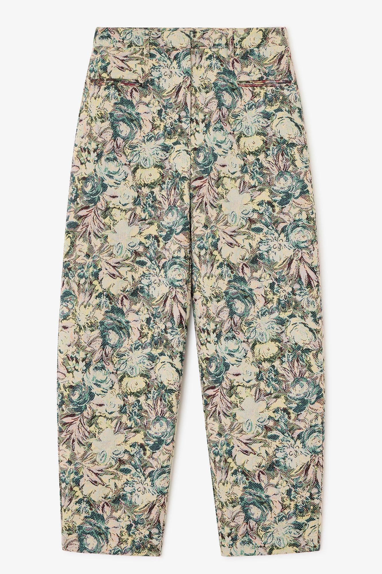 Jadeite Tapestry Curve Pants | GANNI US