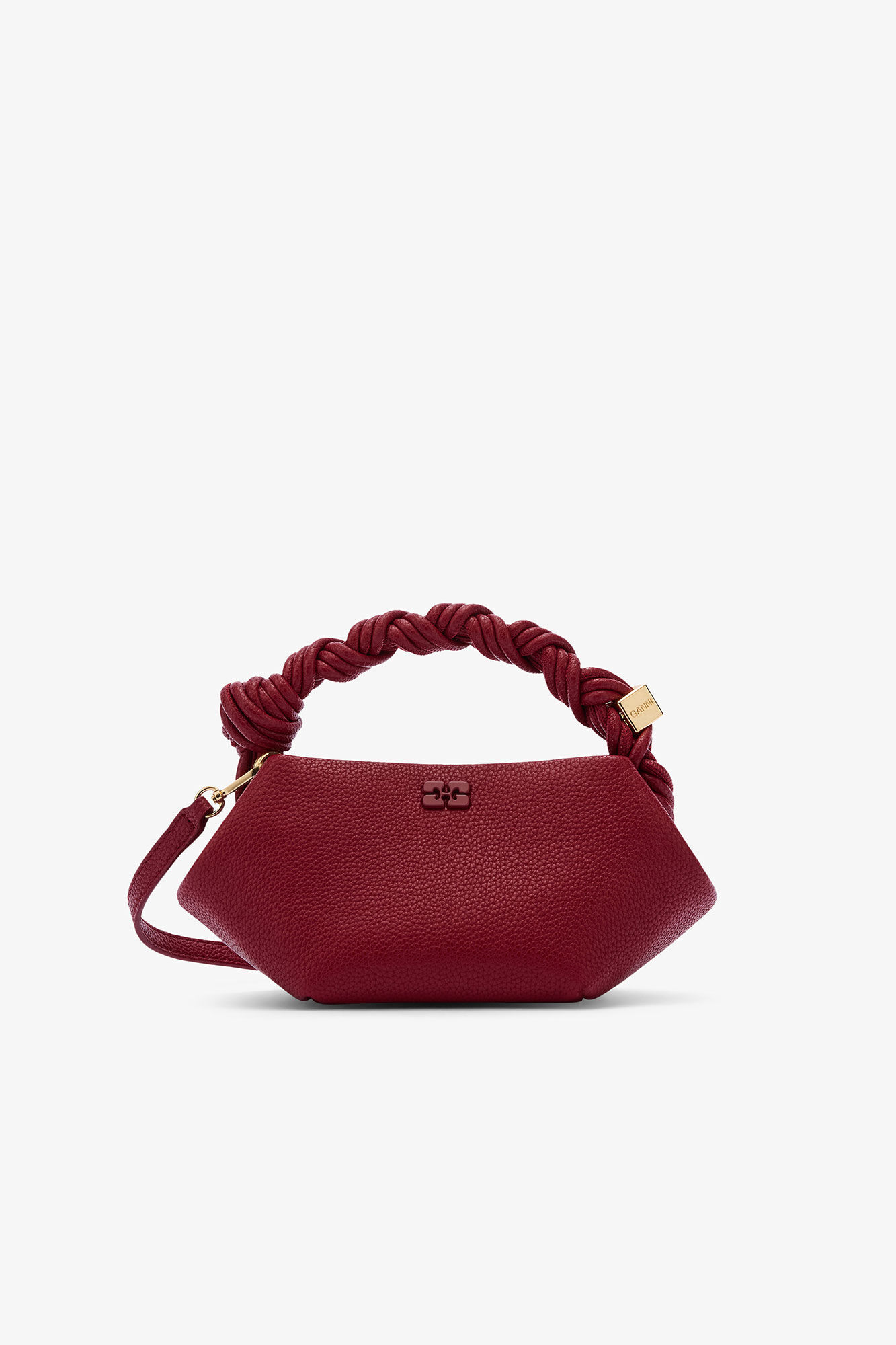 Red Dahlia Grained Mini Bou Bag | GANNI (Global) RS