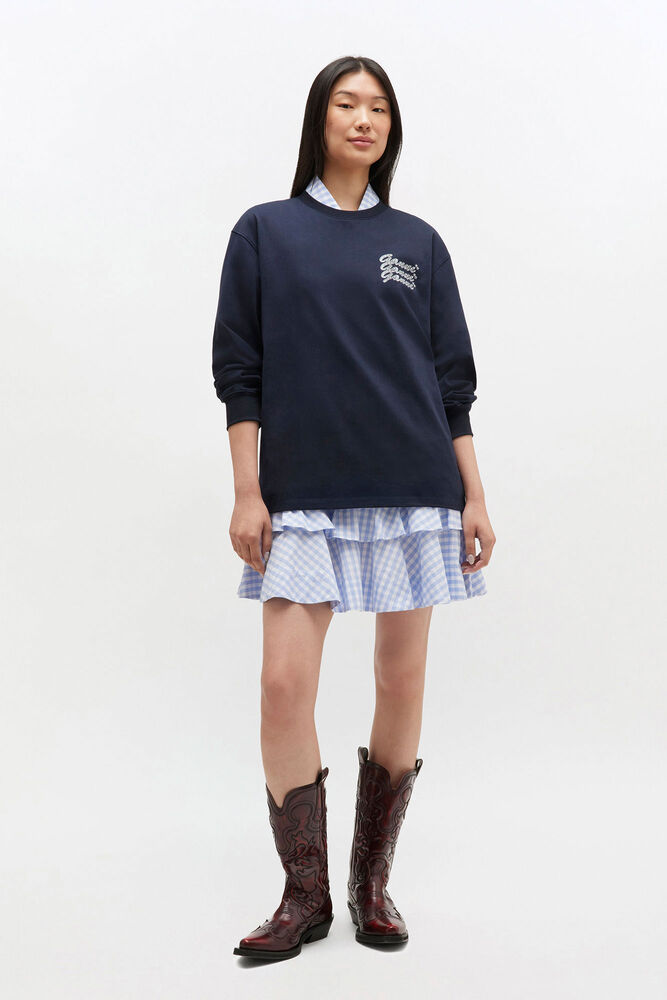 Black GANNI Sweatshirt, Sky Captain