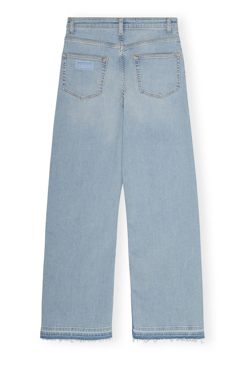 Light Blue Andi Jeans, Elastane, in colour Tint Wash - 2 - GANNI