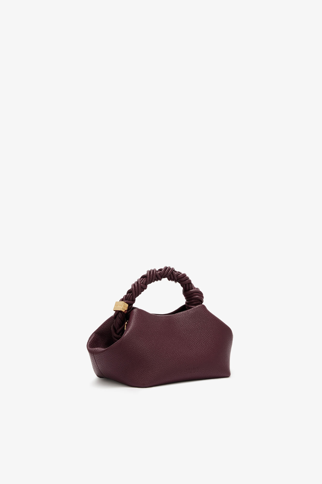 Port Royale Small Bou Bag in Grained Burgundy | GANNI US