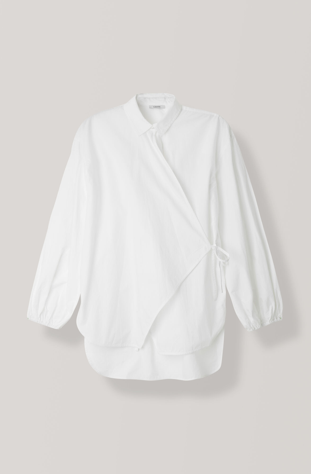 Plain Cotton Poplin Bluse, Bright White Plain Cotton Poplin Bluse, Bright White, hi-res