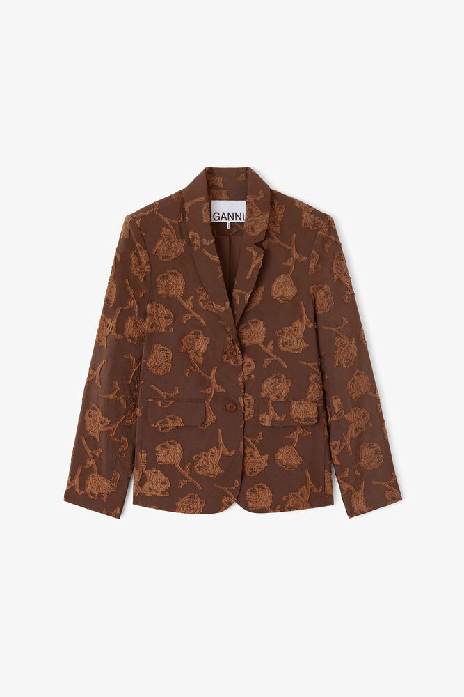 Blazer in Brown Fil Coupe, Cocoa Brown