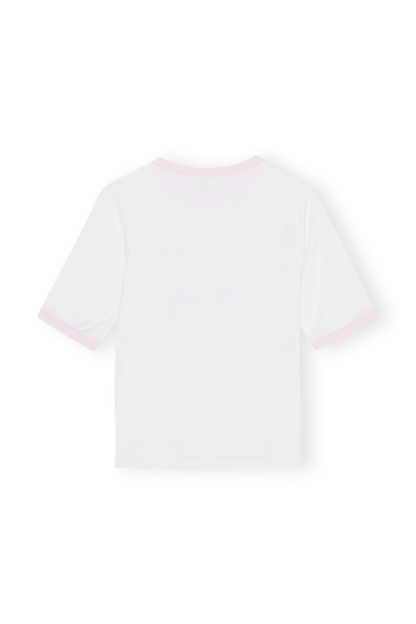 Fitted Butterfly T-shirt, Elastane, in colour Bright White - 2 - GANNI