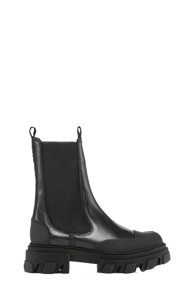 Bottes Cleated Mid Chelsea, Black