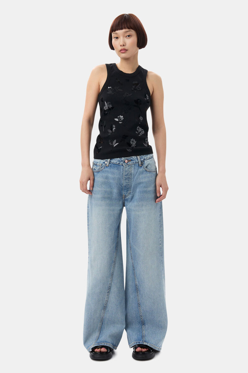 Light Blue Vintage Joezy Jeans, Cotton, in colour Light Blue Vintage - 1 - GANNI