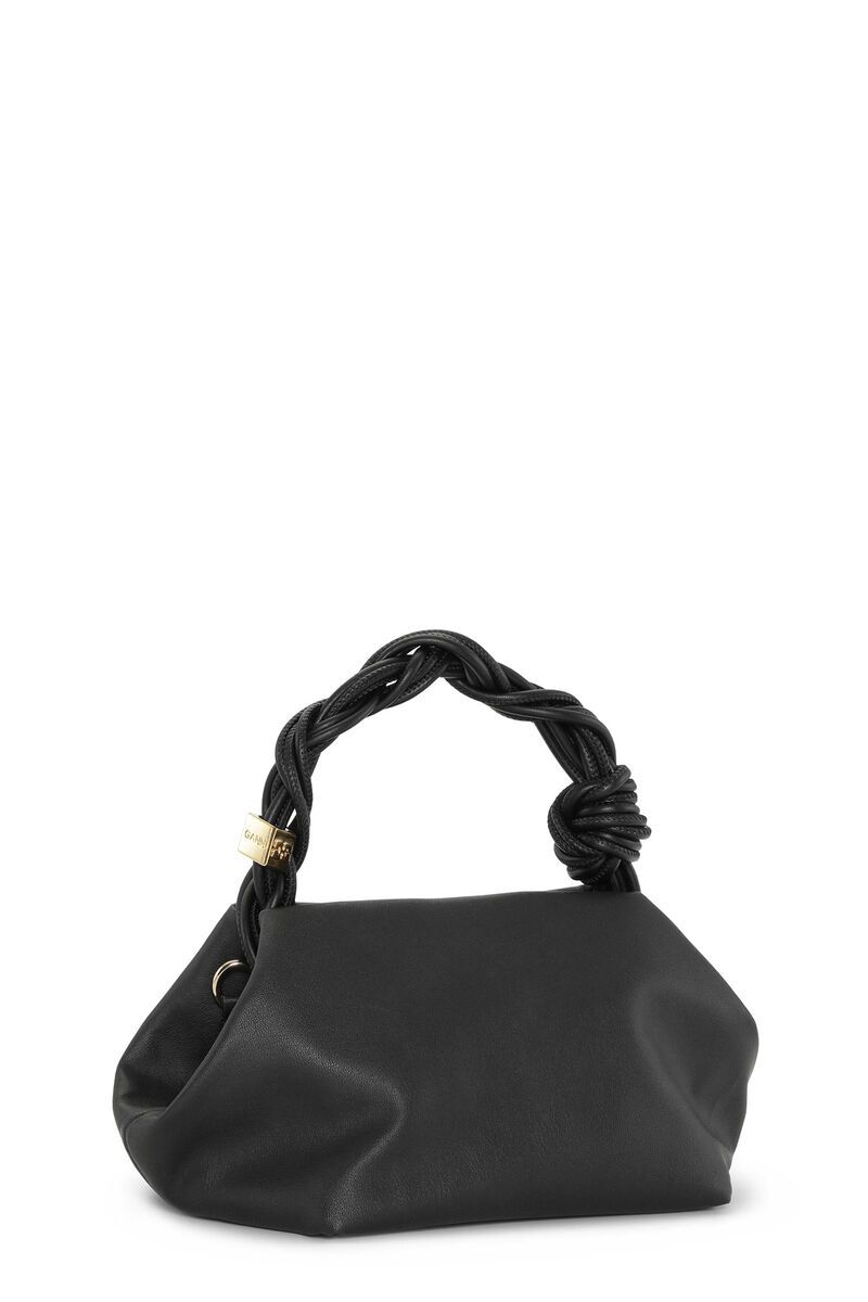 Black Ohoskin GANNI Bou Bag, Recycled Polyester, in colour Black - 2 - GANNI