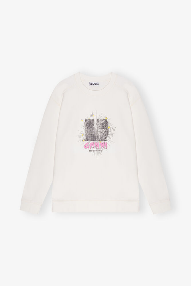 White Kittens Sweatshirt, Egret