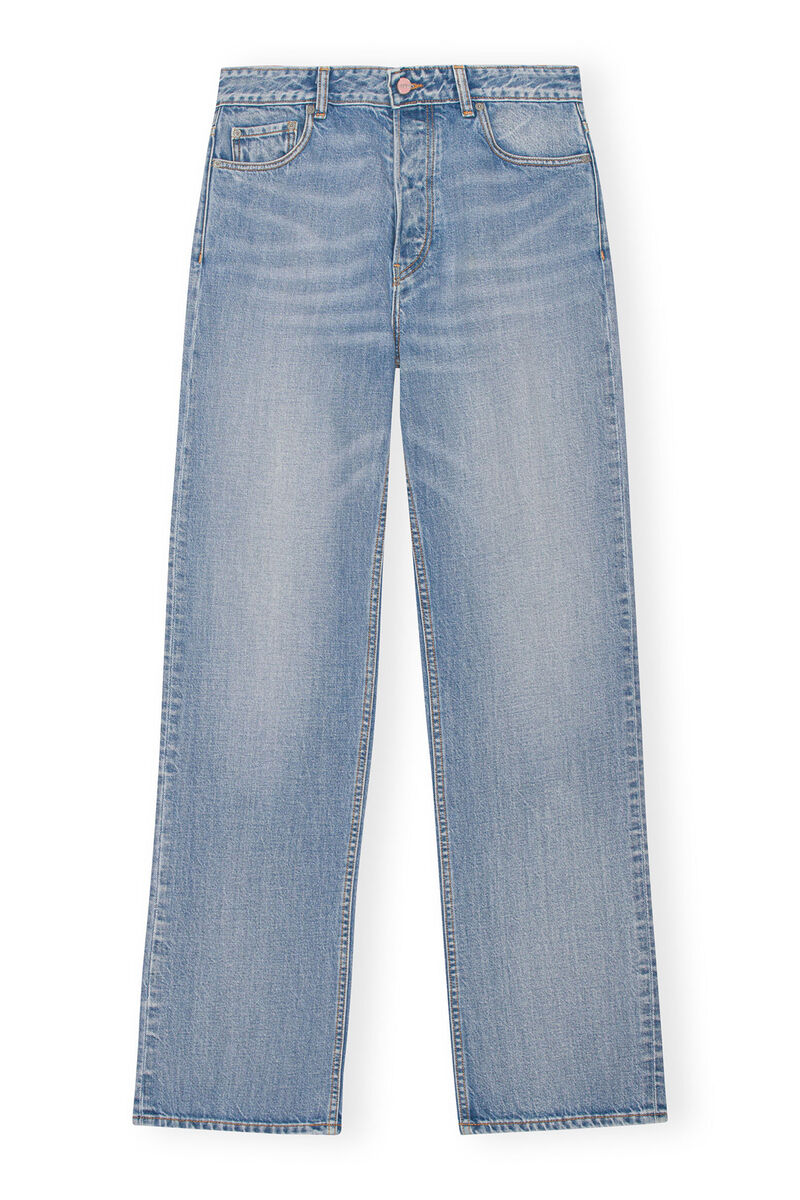 Izey Jeans , Cotton, in colour Light Blue Vintage - 1 - GANNI