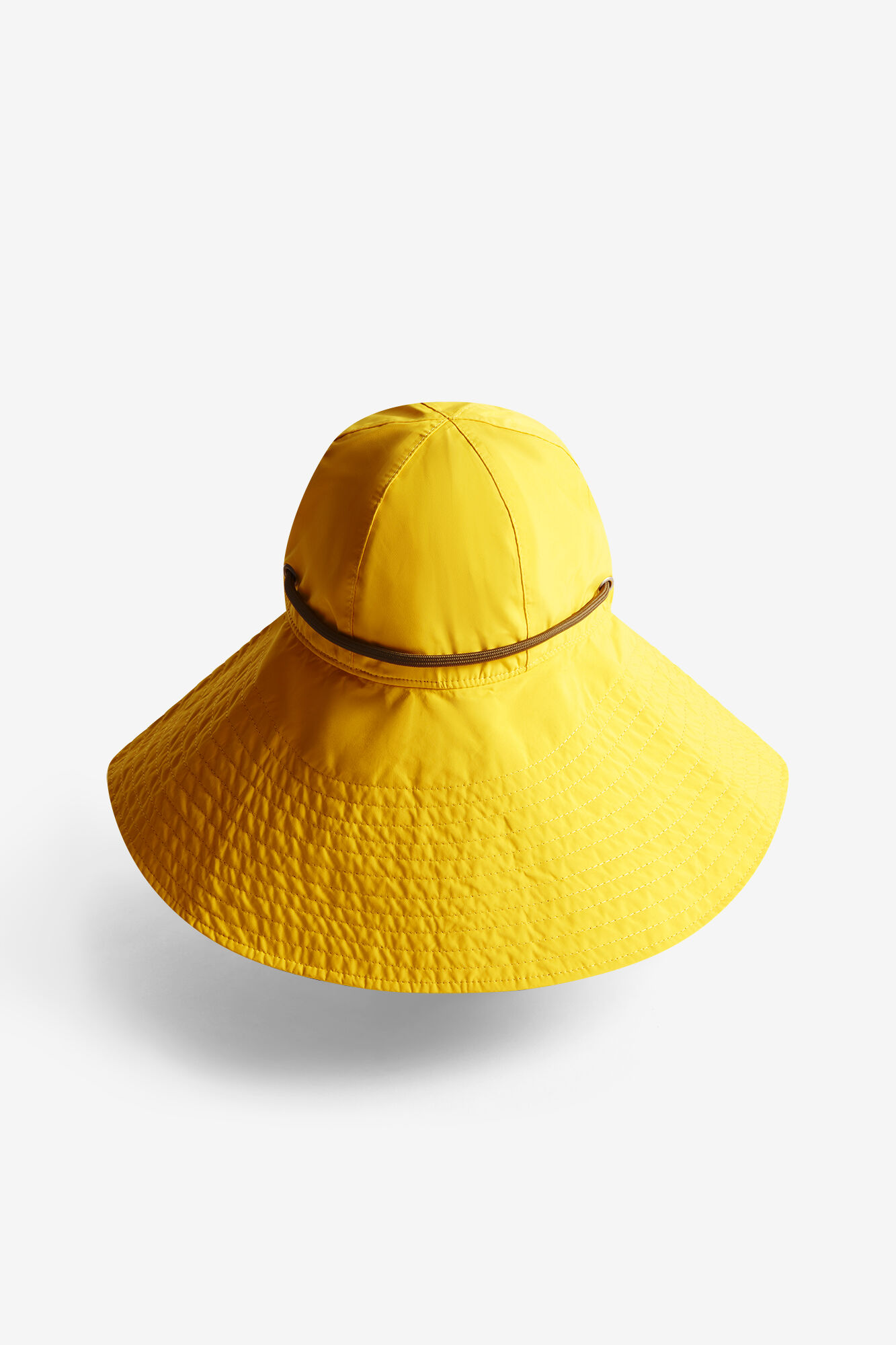 Wasserfester Bucket Hat, Recycled Polyester, in colour Lemon - 3 - GANNI