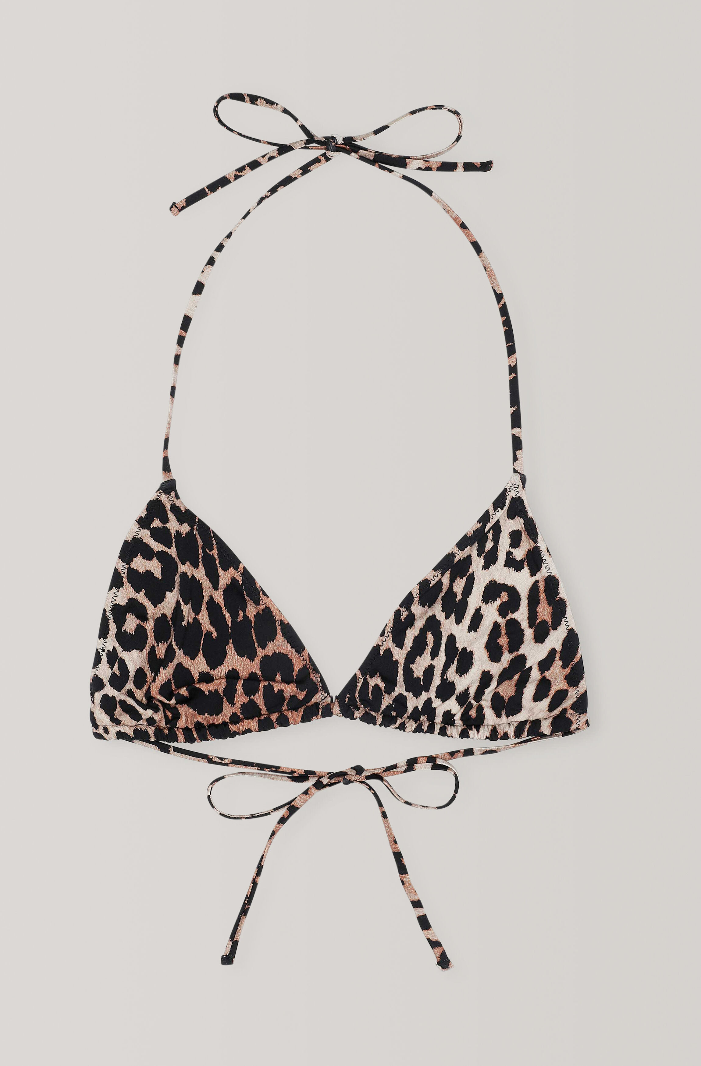 ganni leopard bikini