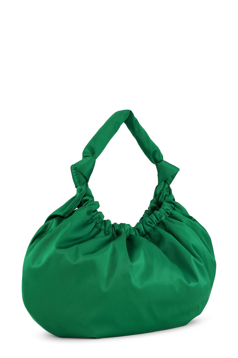 Occasion Large Hobo Bag, in colour Kelly Green - 2 - GANNI