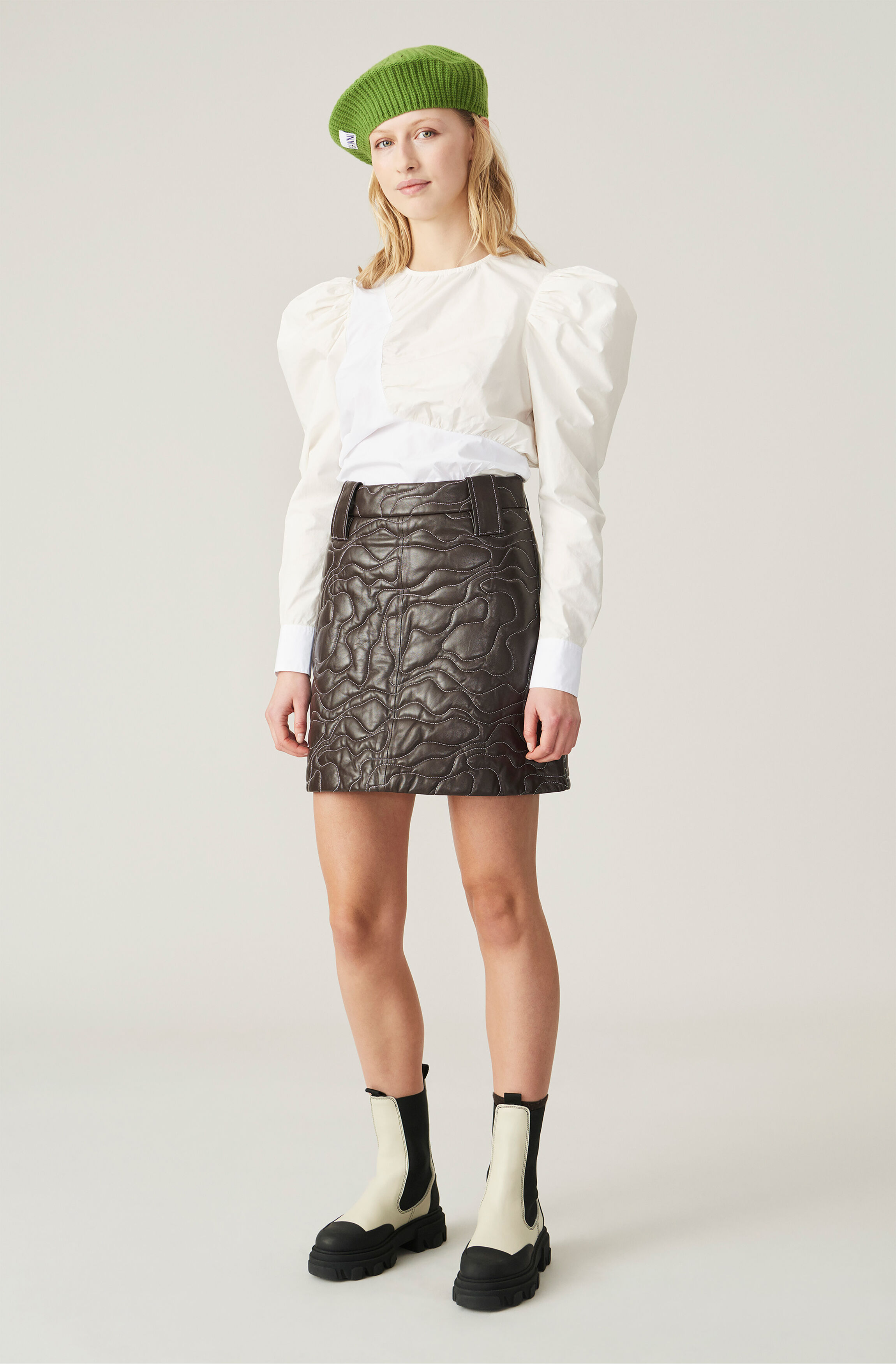 ganni vanilla ice dress