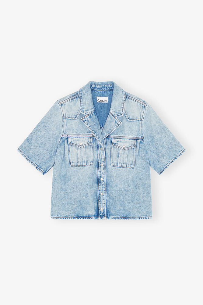 Light Blue Denim Shirt, Light Blue Stone