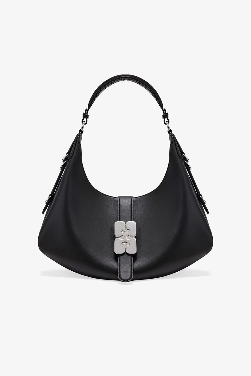 Black Small Kat Bag, Polyester, in colour Black - 1 - GANNI
