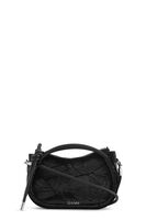 Knot Mini Taske, Recycled Polyester, in colour Black - 1 - GANNI