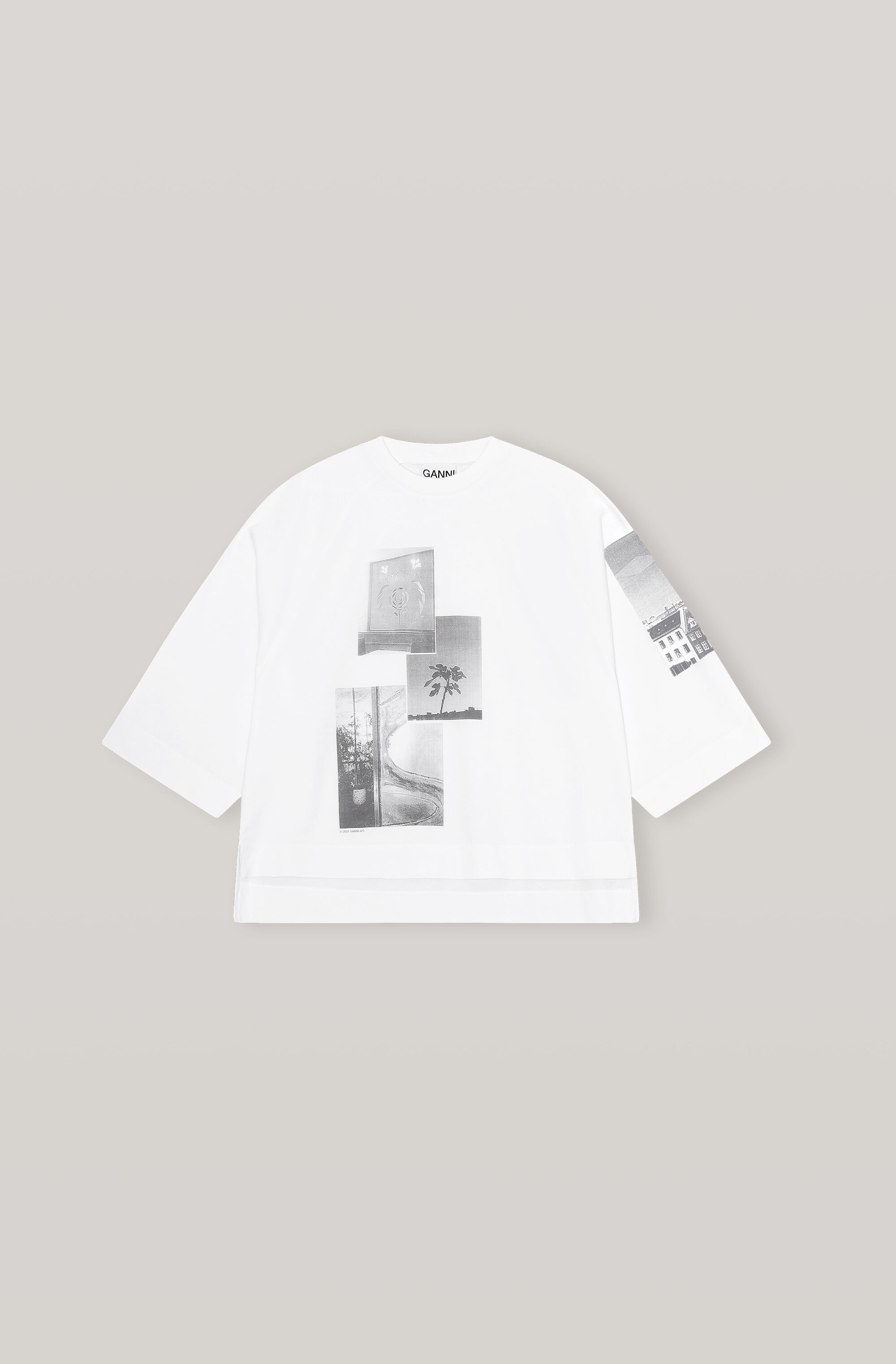 Basic Cotton Jersey Oversized T Shirt Ganni Ca