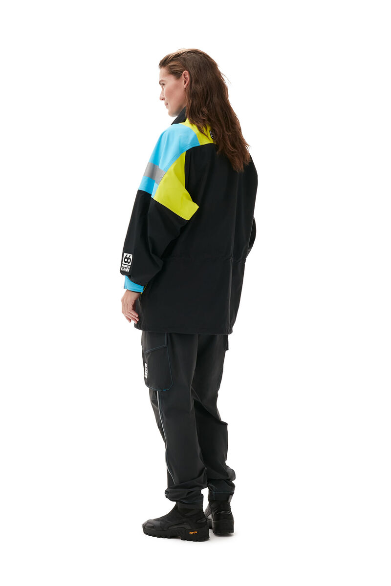 Kria Neoshell Jacket, Polyamide, in colour Black - 2 - GANNI