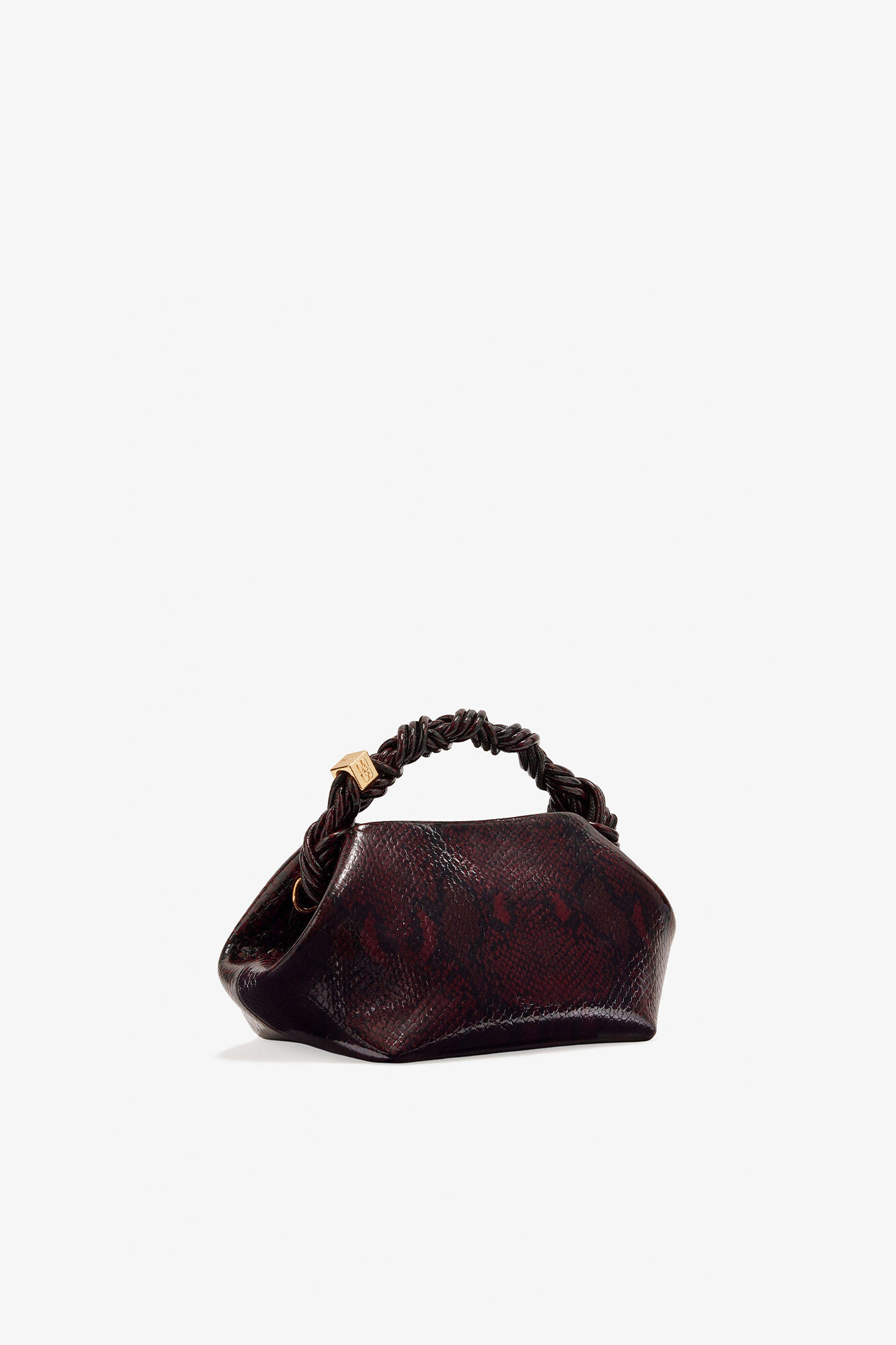 Dark Burgundy Burgundy Snake Small Bou Bag | GANNI US