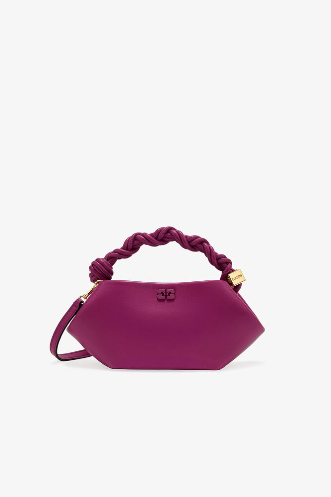 Purple Mini GANNI Bou Bag, Boysenberry
