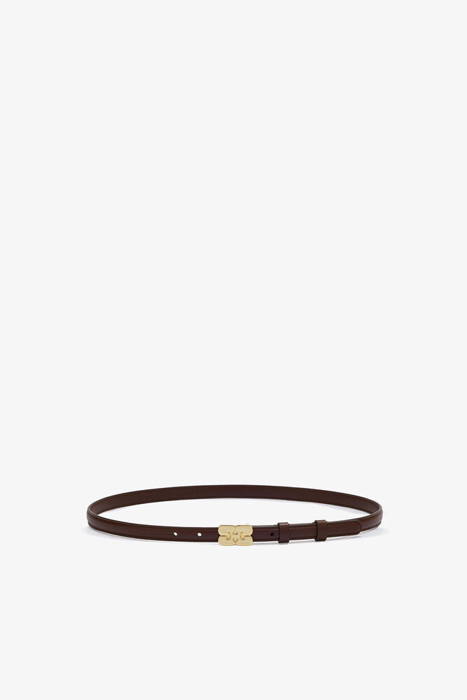 Kat Small Belt in Brown, Chicory Coffee