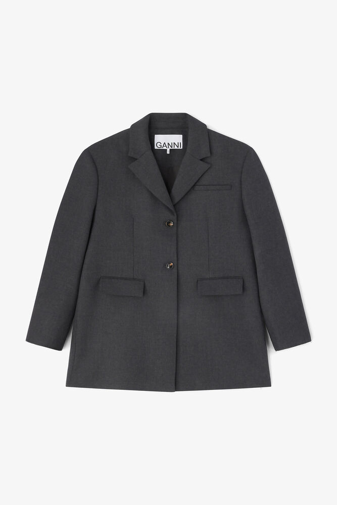 Gr&aring; kostymkavaj i ull, Phantom