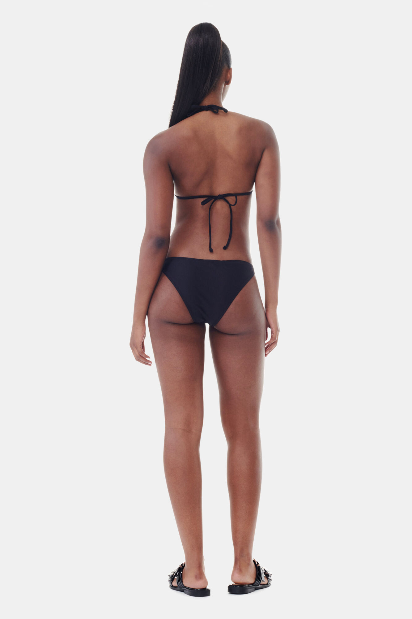 Black Black String Bikini Top | GANNI BE