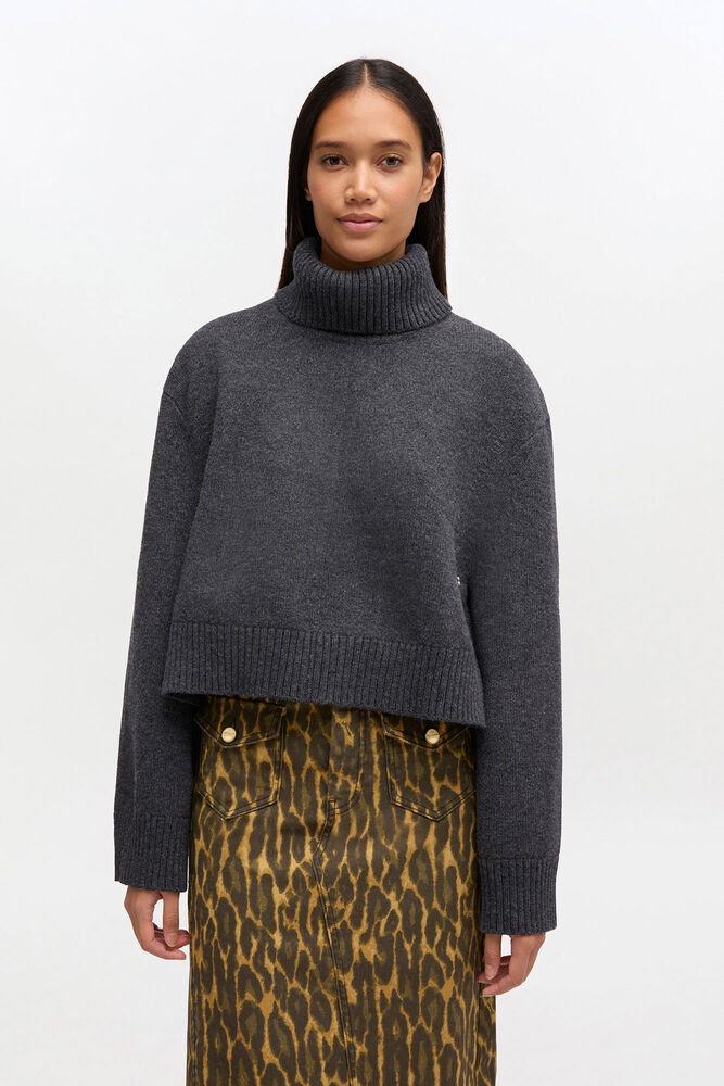 Wool Turtleneck Jumper, Phantom