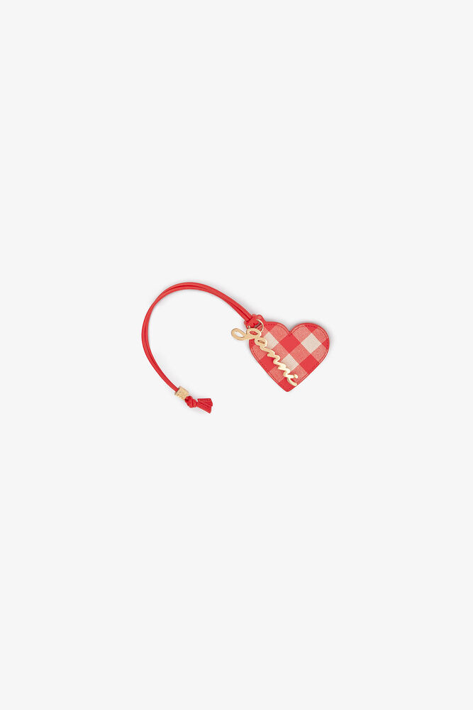 Red GANNI Bou Heart Mirror, Red Alert