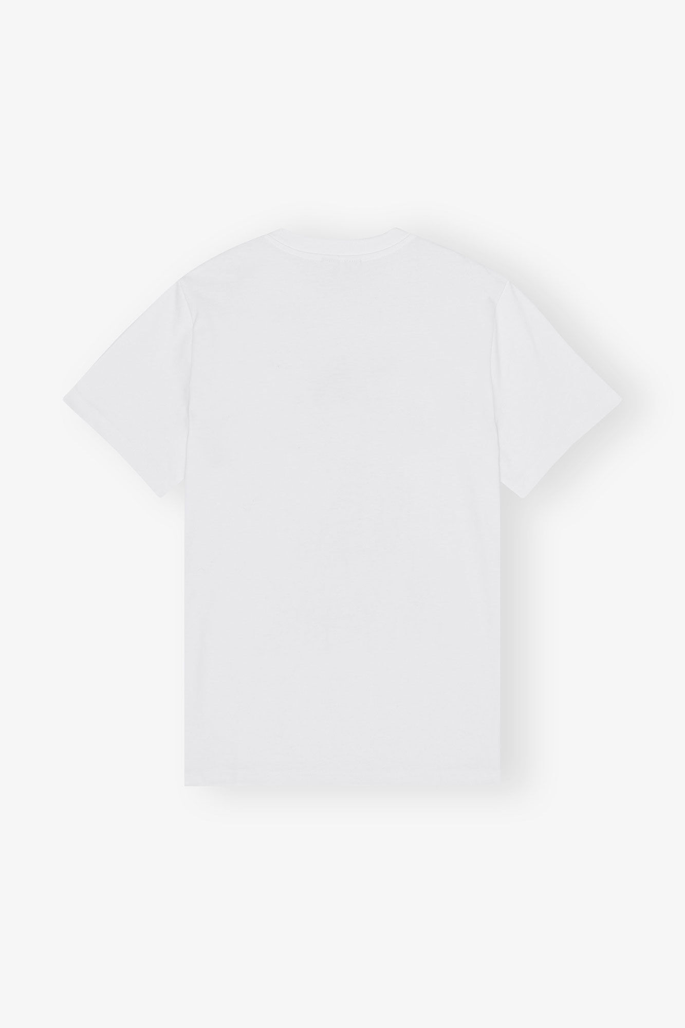 Future White Jersey Relaxed Embroidered T-shirt, Organic Cotton, in colour Bright White - 2 - GANNI