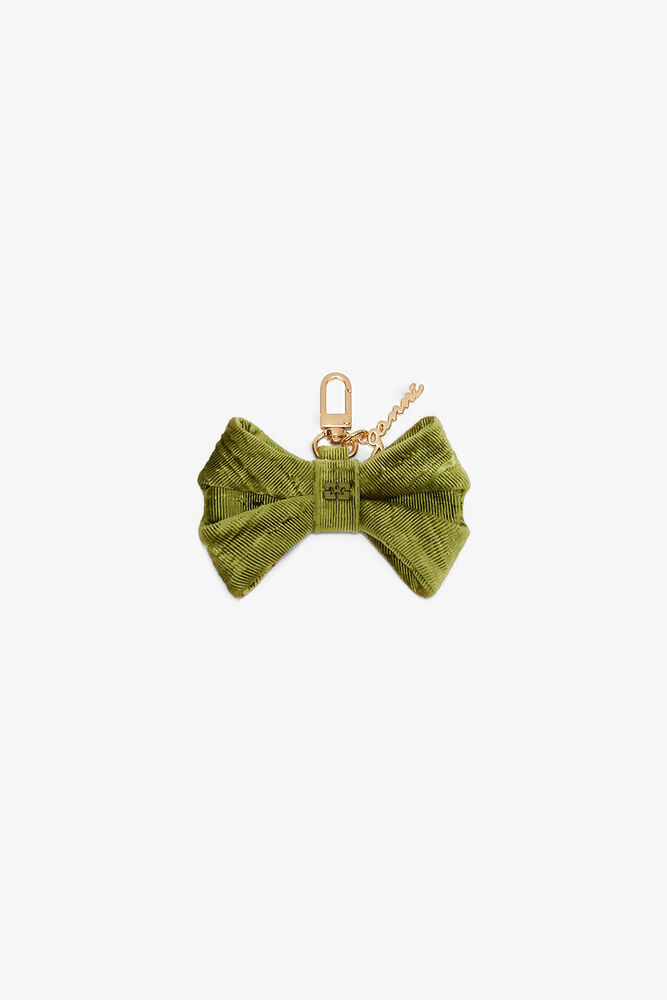 Bow Charm in Green, Spinach Green