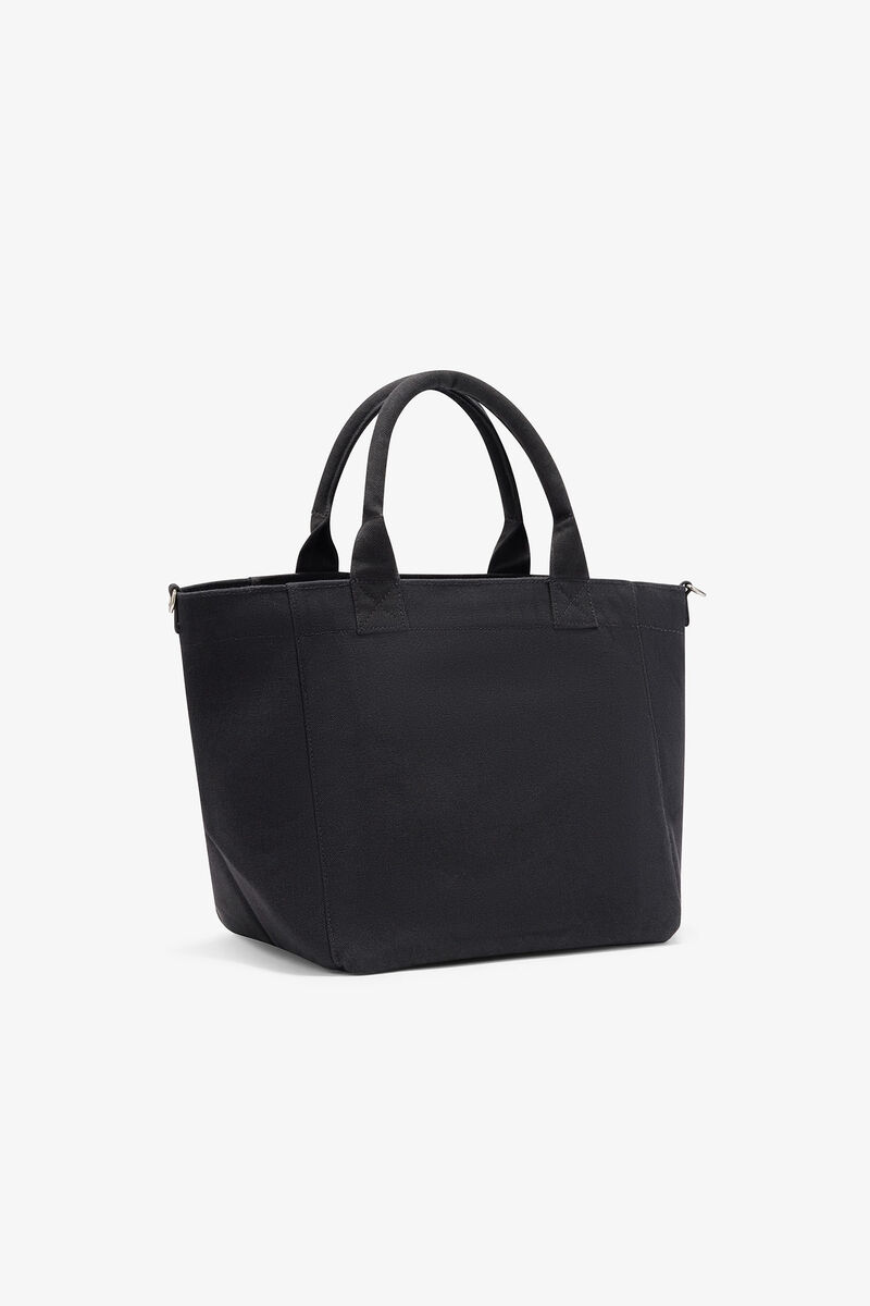 ポニーのプリント入りスモール Easy ショッパー, Recycled Cotton, in colour Phantom - 2 - GANNI