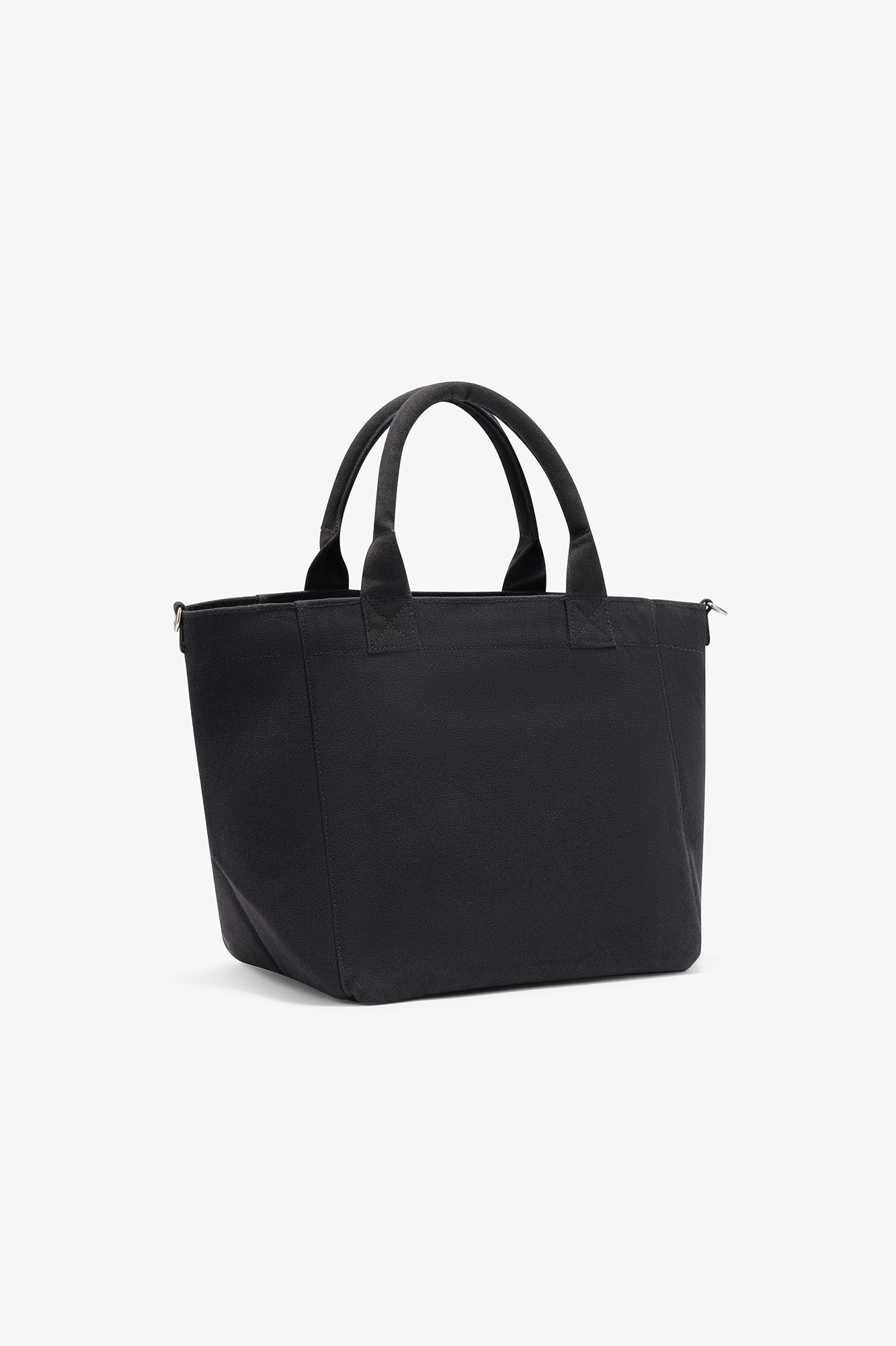 ポニーのプリント入りスモール Easy ショッパー, Recycled Cotton, in colour Phantom - 2 - GANNI
