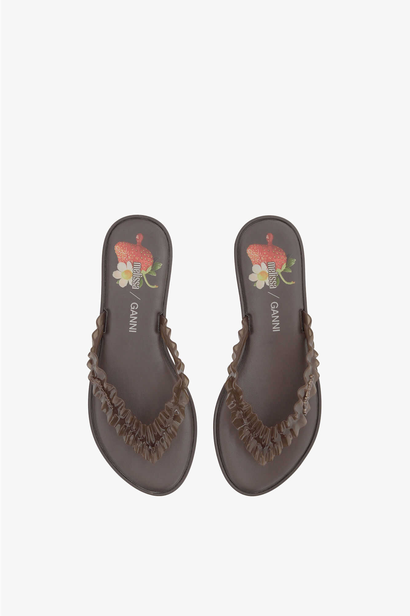 Melissa Flip Flop in Brown | GANNI US