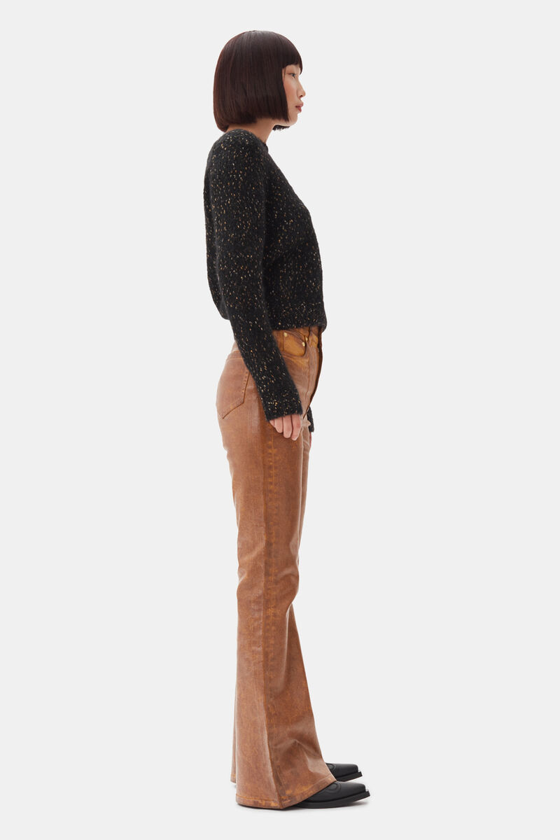 Black Jumper, Alpaca, in colour Black - 3 - GANNI