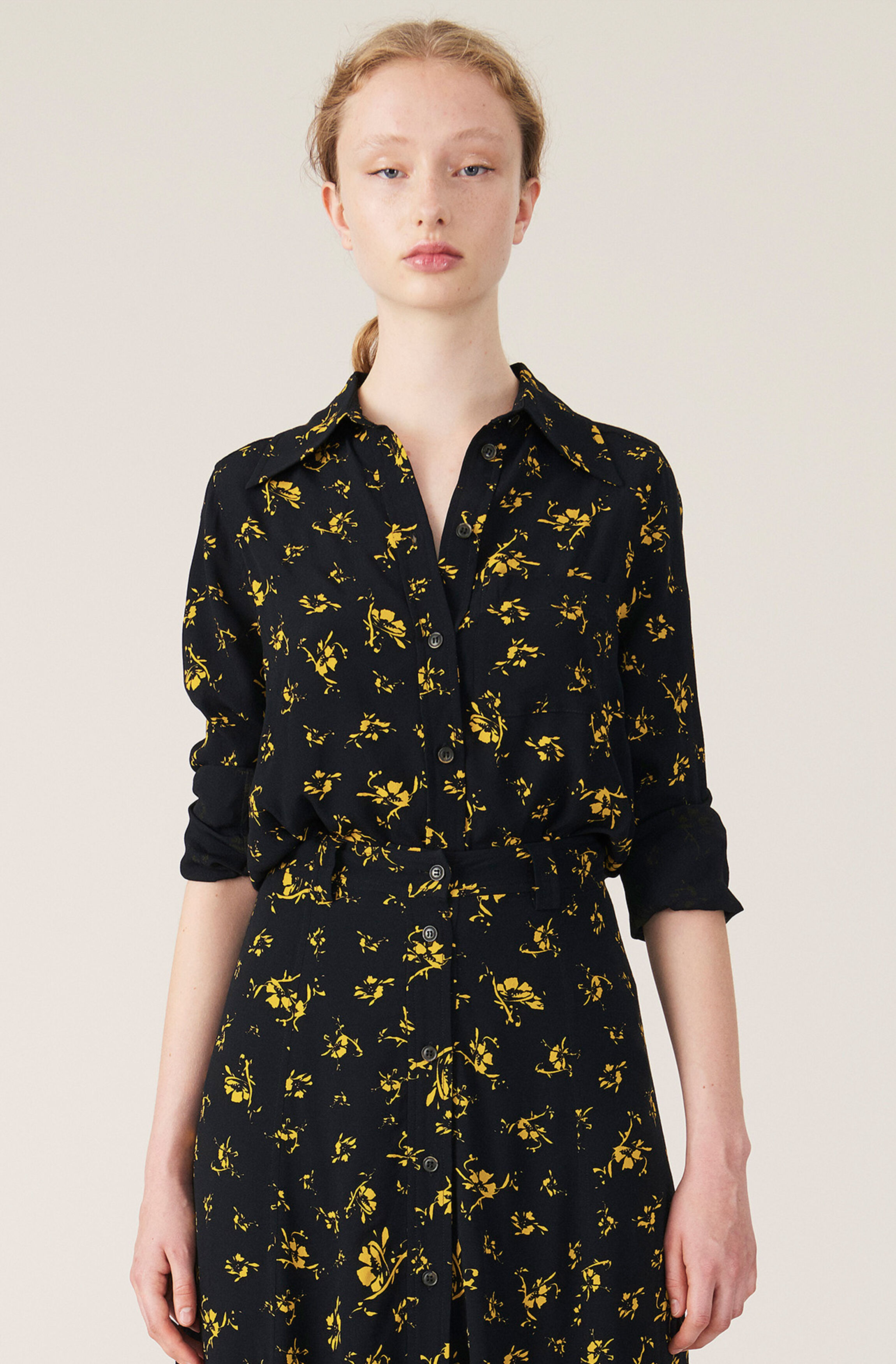 ganni shirt dress